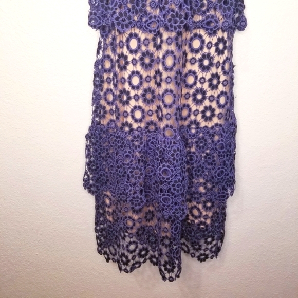 Anthropologie Just Me lace overlay dress size L - Picture 9 of 16